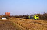 CFL Cargo 185 534-5 fährt hier gemütlich mit einem H-Wagen Zug durch Flensburg-Weiche.