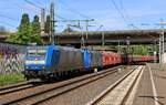 VPS 185 514-7 + 185 509-7 mit Innofreight/Salzgitter AG Ganzzug.