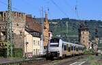 TransRegio/MRB 460 017/517  Sinzig  kurz vor dem Halt in Oberwesel.