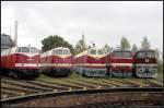 Geballte Dieselpower beim Eisenbahnfest des Th�ringer Eisenbahnverein zum Saisonabschluss 2009.