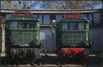 Zweimal E44 an der Drehscheibe: E44 046 und E44 044 (gesehen Bw-Fest Lutherstadt Wittenberg 10.10.2010)