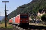 DB 185 248-2 + 185 152-6 + 152 052-3 + 152 050-1 als Lokzug aufgenommen in Oberwesel am 06.08.2024