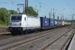 Northrail/KRE 188 103 zieht am sonnigen 30.April 2026 ein Containerzug Richtung K�ln-Eiffeltor.
