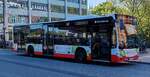 Stadtbus der Hamburger Hochbahn hat die Endstation erreicht