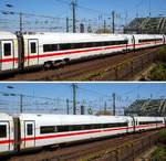 ice-4-br-412-812-urspr-icx-/654715/bild-6als-ice-610-von-muenchen 
Bild 6:
Als ICE 610 von München Hbf nach Dortmund Hbf, verlässt der zwölfteilige (Konfiguration K3s) ICE4 Triebzug (Tz) 9004 (93 80 5812 004-0 D-DB ff.) am 21.04.2019 den Hauptbahnhof Köln.

Oben:
Wagen-Nr. 11 – Apmz angetriebener 1. Klasse Mittelwagen (Powercar) 93 80 1412 004-3 D-DB.
Unten:
Wagen-Nr. 12 – Apmz antriebsloser 1. Klasse Mittelwagen mit 93 80 1812 004-9 D-DB.

