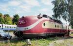 601 Intercity Triebkopf im Bahnpark Augsburg am 23.09.2015.
