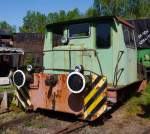   Die ex SPL 2 Kleindieselrangierlok vom Typ Schöma CHL-60 GR am 09.06.2014 im Dampflok-Museum Hermeskeil.