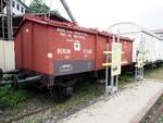 Klappdeckelwagen Km 17 400 Berlin im Eisenbahnmuseum Nürnberg am 17.08.2019.
