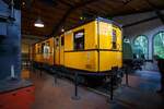 Der BVG U-Bahn-Triebwagen 390 der Kleinprofilbaureihe A II ausgestellt im Deutschen Technikmuseum Berlin (bis 1996 Museum f�r Verkehr und Technik), hier am 22 September 2026.