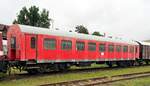 Hilfszugwagen 60 80 9901 510-9 Dienst im Eisenbahnmuseum Weimar am 05.08.2016.