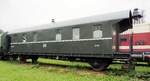 Wohnwagen auf Basis Donnerbüchse im Eisenbahnmuseum Weimar am 05.08.2016.