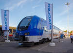   Stadler präsentierte auf der InnoTrans 2018 (hier 18.09.2018) in Berlin den neuen für Schweden (ER1) bestimmten elektrischen Doppelstocktriebzug DOSTO  MÄLARTÅG.