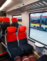 Innenraum im ÖBB Cityjet - Bombardier Talent 3, der Triebzug wurde auf der InnoTrans 2018 in Berlin (18.09.2018) präsentiert.