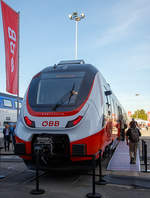 Die ÖBB und Bombardier präsentierten auf der InnoTrans 2018 in Berlin (18.09.2018) neuen ÖBB Cityjet vom Typ TALENT 3.