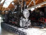 Zahnraddampflok IIIc5 Nr.719 der Bosnisch-Herzegowinischen Landesbahn in der Lokwelt Freilassing am 01.09.2019.