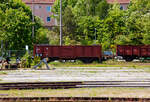 Der zweiachsige offene Güterwagen (Kohlewagen) ex DR 40 – 32 – 08 der Gattung/Bauart Ommu 40.0 (heutige Gattung „Es“) der Mecklenburgische Eisenbahnfreunde Schwerin e.V.