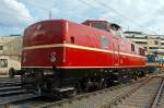 Eine weitere Ansicht...

Die 280 007-6 der DP Deutsche Privatbahn (Altenbeken), ex DB V 80 007 am 17.08.13 in Siegen beim Lokschuppenfest vom Südwestfälischen Eisenbahnmuseums.
