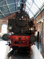 98 001 der Windbergbahn im Technikmuseum in Chemnitz am 19.04.2017. 