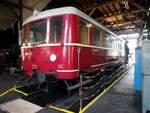 186 258-0 S2 DR VT 135 110 im Eisenbahnmuseum Halle am 20.07.2019.