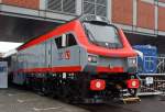   Der Hersteller GE Transportation (General Electric Transportation) präsentierte auf der InnoTrans 2014 in Berlin (26.09.2014) die diesel-elektrische GE PowerHaul PH37ACi Lokomotive für den