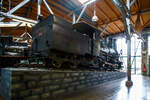 Die Zahnraddampflokomotive ex BHStB (Bosnisch-Herzegowinischen Staatsbahnen) / BHLB (Bosnisch-Herzegowinische Landesbahnen) IIIc5 719, ab 1918 SHS 719 (Železnice Kraljevine Srba, Hrvata i