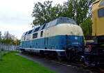 Die ex DB 220 058-2, ex DB V 200 058, am 02.10.2010 im Technik Museum Speyer.