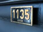 17 1055 Preuische S 10 im Bw Dresden Altstadt von Henschel & Sohn Cassel, Baujahr 1913, Fabrik-Nr. 11 512 am 17.04.2015. Details: Loknummer 1135.