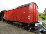 Gedeckter Güterwagen Bauart Oppeln DR 11-38-51 Gms im Eisenbahnmuseum Vienenburg am 19.06.2014.