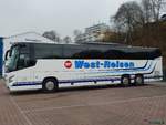 VDL Futura von West-Reisen aus Deutschland im Stadthafen Sassnitz.