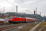 re-9-rhein-sieg-express/760847/die-146-005-4-91-80-6146 Die 146 005-4 (91 80 6146 005-4 D-DB) der DB Regio NRW schiebt den RE 9 (rsx - Rhein-Sieg-Express) Siegen - Kln – Aachen, am 23.12.2021 vom Bf. Betzdorf (Sieg) weiter in Richtung Kln. Die TRAXX P160 AC1 wurde 2001 von ABB Daimler-Benz Transportation GmbH in Kassel unter der Fabriknummer 33812 gebaut.

Im Hintergrund die ehemaligen Hallen vom BW Betzdorf wird es bald nicht mehr geben.