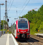   Der CFL 2307, ein Stadler KISS, fährt am 01.06.2019 als IC 5106 (Düsseldorf Hbf - Koblenz Hbf - Trier Hbf - Luxembourg) durch den Bahnhof Bonn UN Campus (in Bonn-Gronau) in Richtung