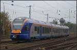 cantus 427 054 f�hrt mit dem R6 in den Endbahnhof ein (94 80 0427 145-8 D-CAN, Eigentum Hessische Landesbahn GmbH, gesehen Bebra 14.10.2010)