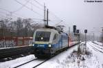 1116 911-7 (182 911-8) MWB - Mittelweserbahn GmbH fr ODEG - Ostdeutsche Eisenbahn GmbH mit dem RE4 (RE 37316) von Ludwigsfelde nach Rathenow, bei der Einfahrt in Rathenow.