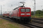 112 101 beim Rangieren im Rostocker Hbf am 17.06.2016