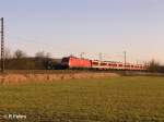 146 240-7 wieder auf dem R�ckweg mit RE Frankfurt/Main bei Th�ngersheim.
