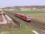 612 675-5 verl�sst Schwandorf mit ein RE Regensburg.