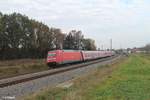 101 086-7 zieht bei Rohrbach (Ilm) den RE 4883 Ingolstadt - M�nchen.