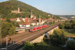 440 811 als RB53 58060 Bamberg - Schlüchtern verlässt Gemünden (Main) 01.09.24