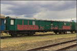 Dieser ehemalige Gep�ckwagen der Gattung Pw4�e stand w�hrend des Brandenburg-Tag am 25.08.2015 auf dem Gel�nde des Historischen Lokschuppen Wittenberge, der an dem Tag ge�ffnet hatte.