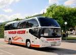 Neoplan Cityliner von WENDLER Reisen aus der BRD am 29.5.2013 in Krems gesehen.