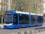 Tina Nr. 805 der Rostocker Stra�enbahn AG in Rostock.