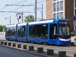 Tina Nr. 805 der Rostocker Stra�enbahn AG in Rostock.