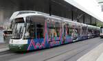 Stadtvervehr Augsburg, City Flex CF8 Nr.890 von Bombardier Baujahr 2010 beim K�nigsplatz in Augsburg am 31.05.2015.