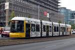 Stra�enbahn / Stadtverkehr; Berlin;  GT 6-12 ZRK Nr.4025 von Bombardier Baujahr 2013 in Berlin am 11.09.2018.