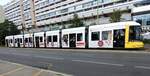 Straßenbahn / Stadtverkehr; U-Bahn; Berlin;    GT 8-11 ZRL Nr.9017 von Bombardier Baujahr 2014 am Alexanderplatz in Berlin am 12.09.2018.