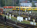 U-Bahn Berlin; Übersicht über das Betriebsgelände am Olympiagelände am 21.10.2019.