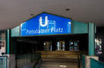 Eingang („C“) zum U-Bahnhof Potsdamer Platz (U2) am Potsdamer Platz, hier am 22 September 2026.