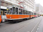 Straßenbahn / Stadtverkehr; Berlin;  219 481-3 T4D von CKD Tatra Baujahr 1986 in Berlin Alexanderplatz am 20.10.2019.