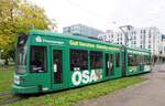 Straßenbahn / Stadtverkehr; Dessau;   LF 2000 Nr.308 von Bombardier Baujahr 2001 in Dessau am 12.10.2016.