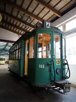 Straßenbahn / Stadtverkehr; Wehmingen, ex Basel;       T 2 Nr.160 von Schlieren, Baujahr 1920 imTram-MuseumWehmingen am 15.06.2014.